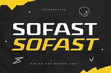 SOFAST - Racing Car Modern Font