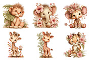 Safari Animal Clipart Bundle, a Seasonal Illustration by Daily.Designs (Thumbnail 5 of 5)