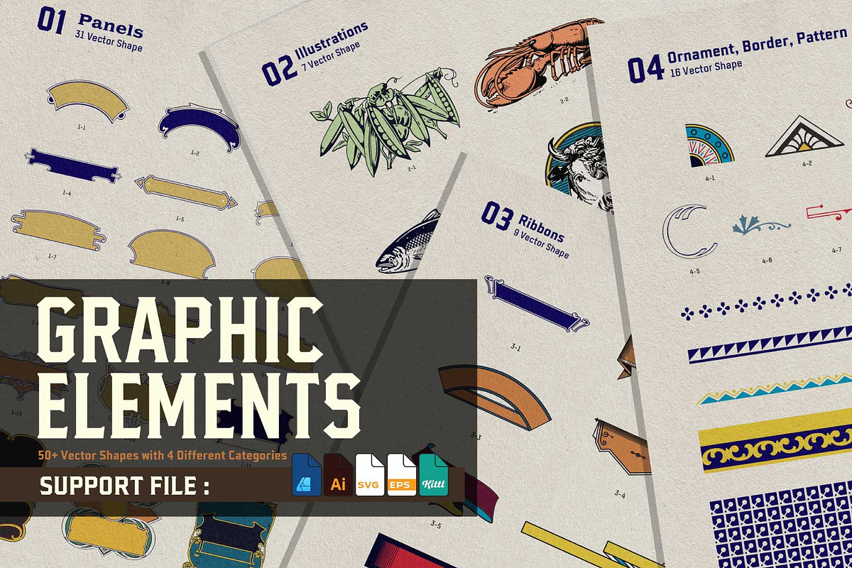 Old Fashioned Label Collections Vol., a Branding & Logo Template by Goodwheel Studio (Photo 6 of 8)