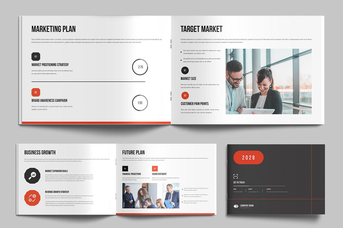 Corporate Business Plan Template, a Brochure Template by MightyDesign (Photo 6 of 9)