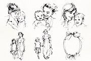 Whimsical Mother's Day Line Art Set, an Object Illustration by GiraffeCreative (Thumbnail 11 of 16)