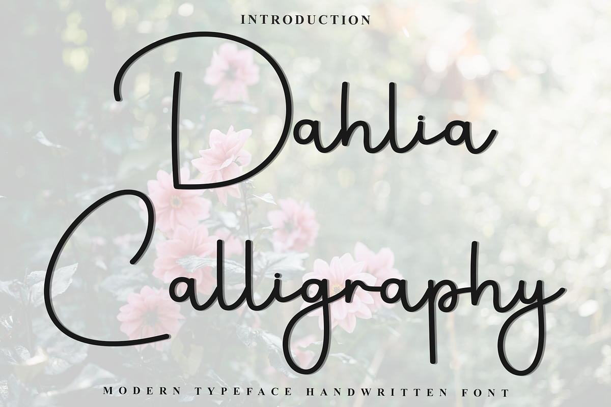 Dahlia Calligraphy, a Handwritten Font by InermediaSTUDIO (Photo 1 of 8)