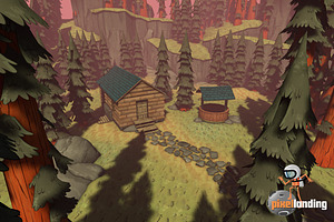 Pacific NW Forest: Toon Low Poly