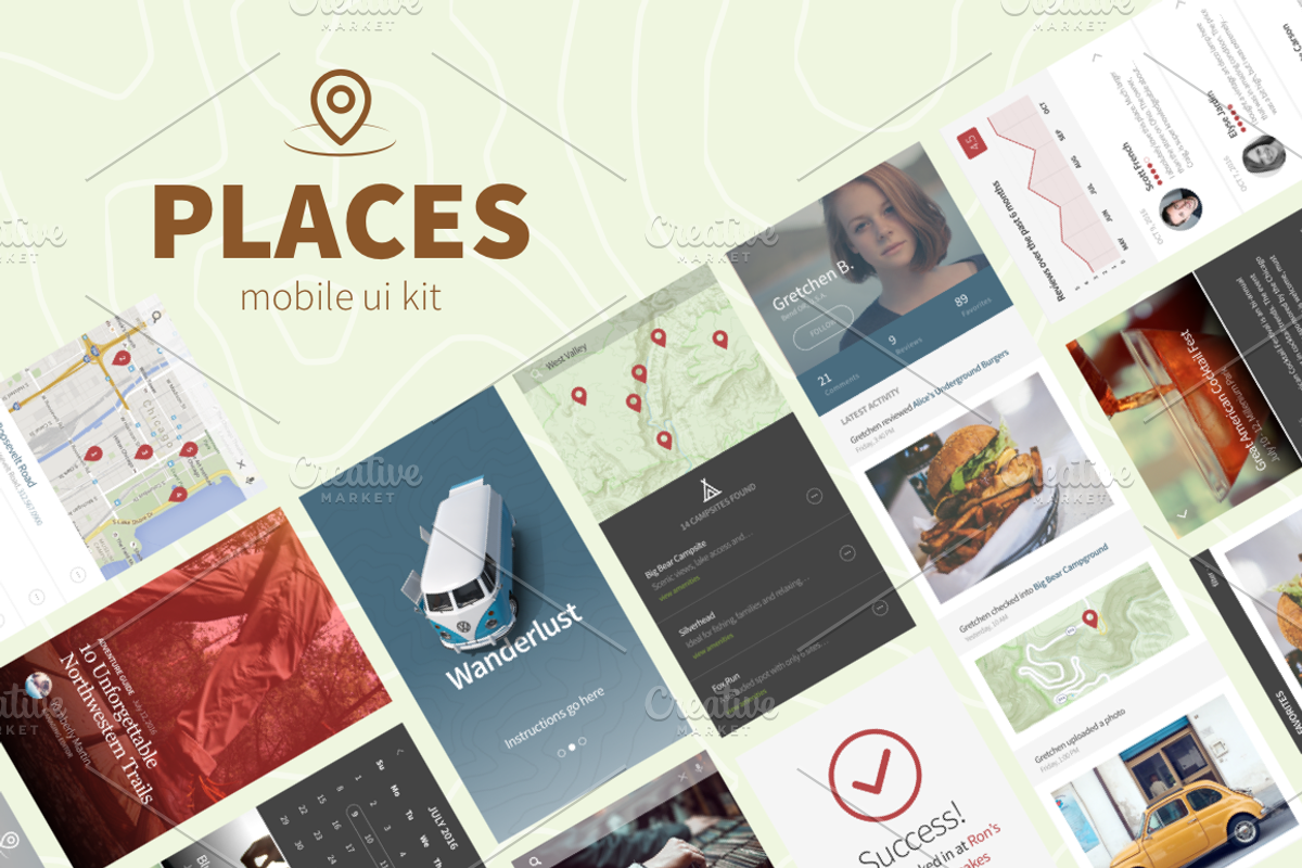 Places UI Kit, a Templates & Theme by Greygoo