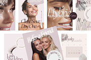216 Lash Tech Canva Templates, a Social Media Template by MOAROShop (Thumbnail 6 of 11)