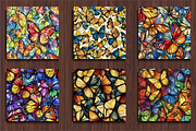Stained Glass Butterflies Seamless P, a Pattern Graphic by protabsorkar11 (Thumbnail 4 of 4)