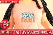 Peace Love Cruise Svg Cut File, an Object Graphic by CrexoraLab (Thumbnail 3 of 3)
