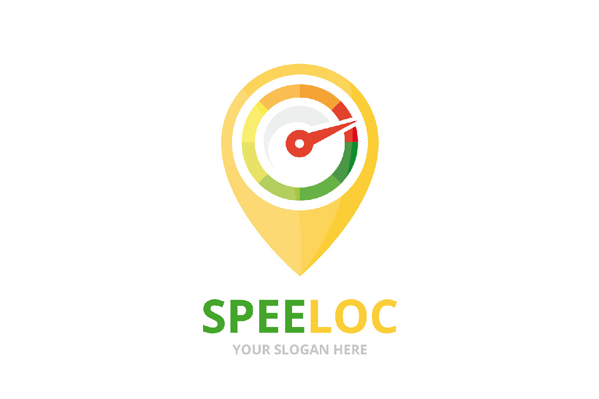 Speedometer and map pointer logo, a Branding & Logo Template by GraphiShop