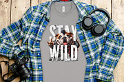 Stay Wild PNG T-Shirt Graphic, an Animal Illustration by DoubleTwists (Thumbnail 3 of 5)