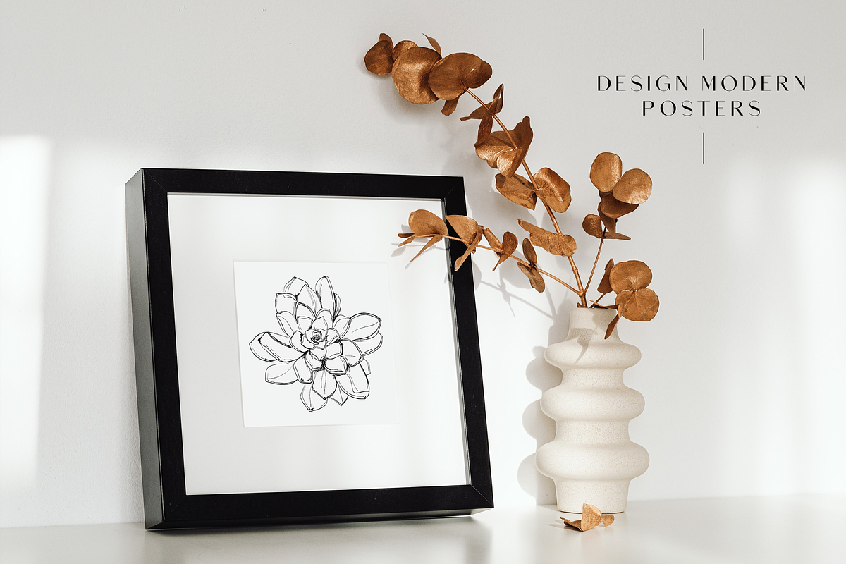 Line Art Succulent Illustrations, a Decorative Illustration by CL Creative Studio (Photo 7 of 10)