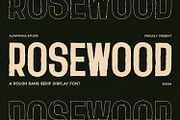 Rosewood - Sans Serif Font, a Sans Serif Font by Alpaprana (Thumbnail 1 of 13)