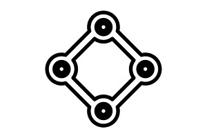 Component part solid icon, a Solid Icon by Creative priyanka