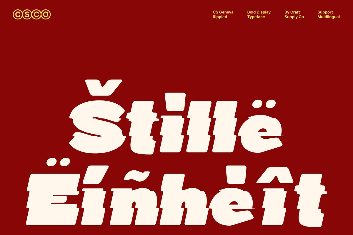 CS Geneva Rippled, a Sans Serif Font by Craft Supply Co. (Photo 7 of 8)
