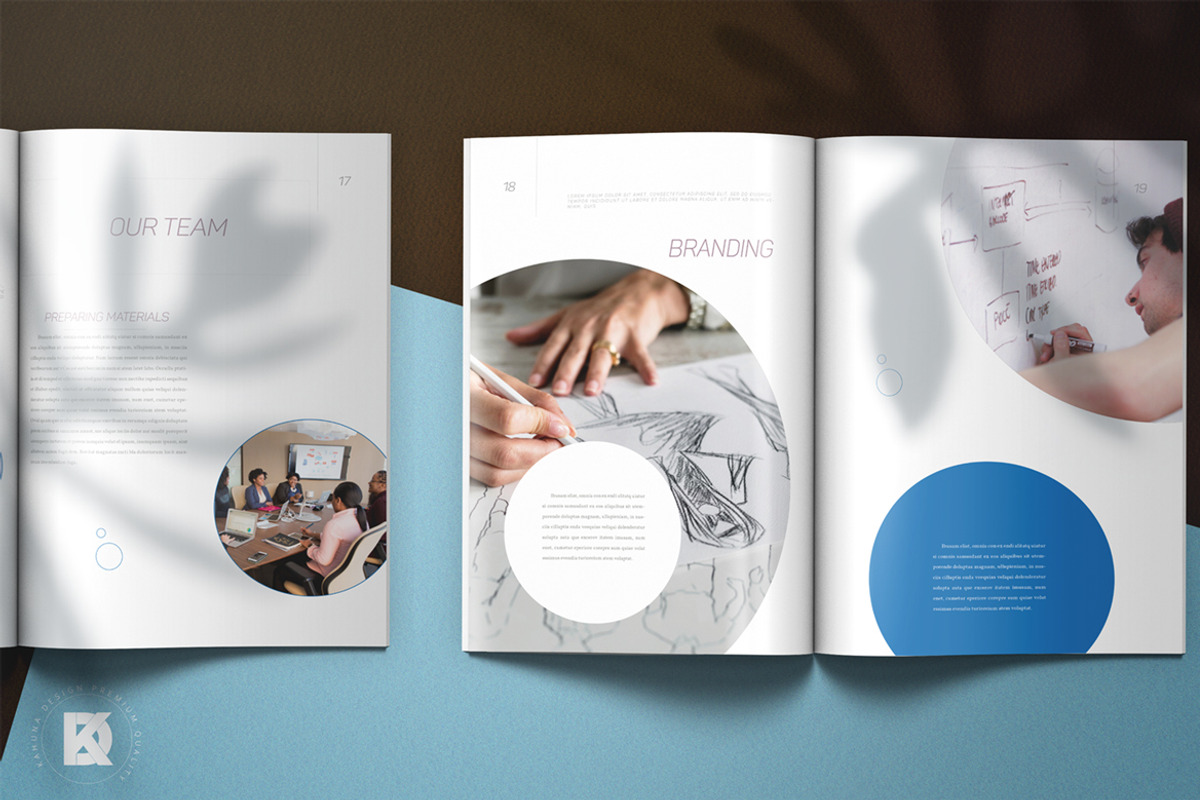 Blue Project Proposal, a Stationery Template by Kahuna Design