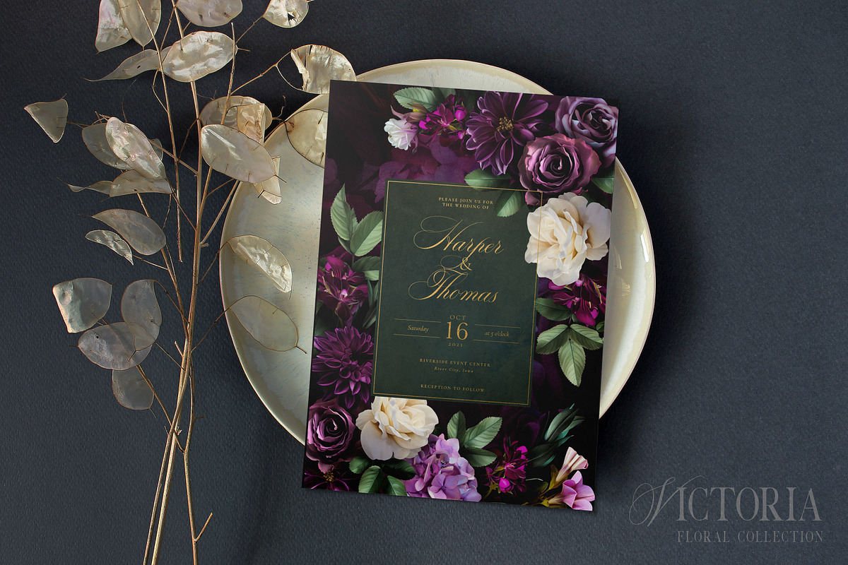 Regal Victoria Floral Collection, a Decorative Illustration by Eclectic Anthology (Photo 6 of 11)