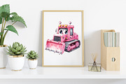 Kawaii Construction Clipart, an Illustration by Canvas Craft (Thumbnail 6 of 8)