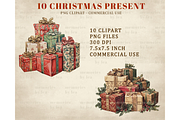 Christmas Present Clipart PNG, an Illustration by Memories By Lea (Thumbnail 5 of 9)