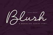 Blush - Script Font, a Script Font by Alpaprana (Thumbnail 1 of 10)