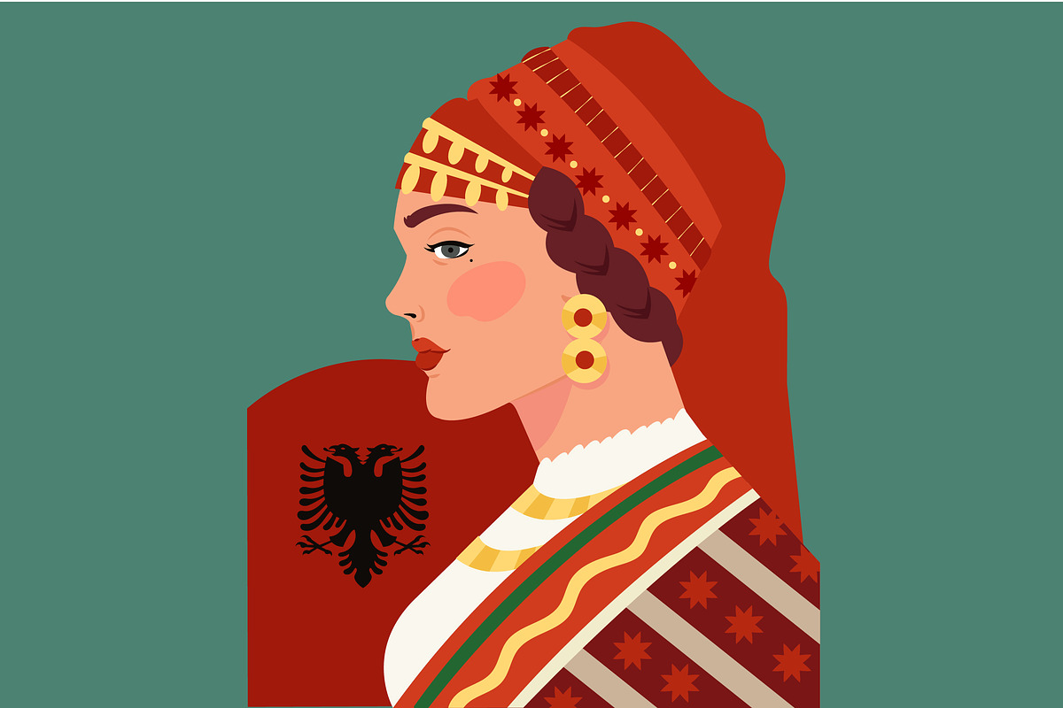 Albanian Independence Day, a Person Illustration by graphicook