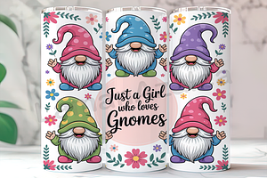 Whimsical Pastel Gnome Tumbler, an Arts & Entertainment Photo by LamanAzalea
