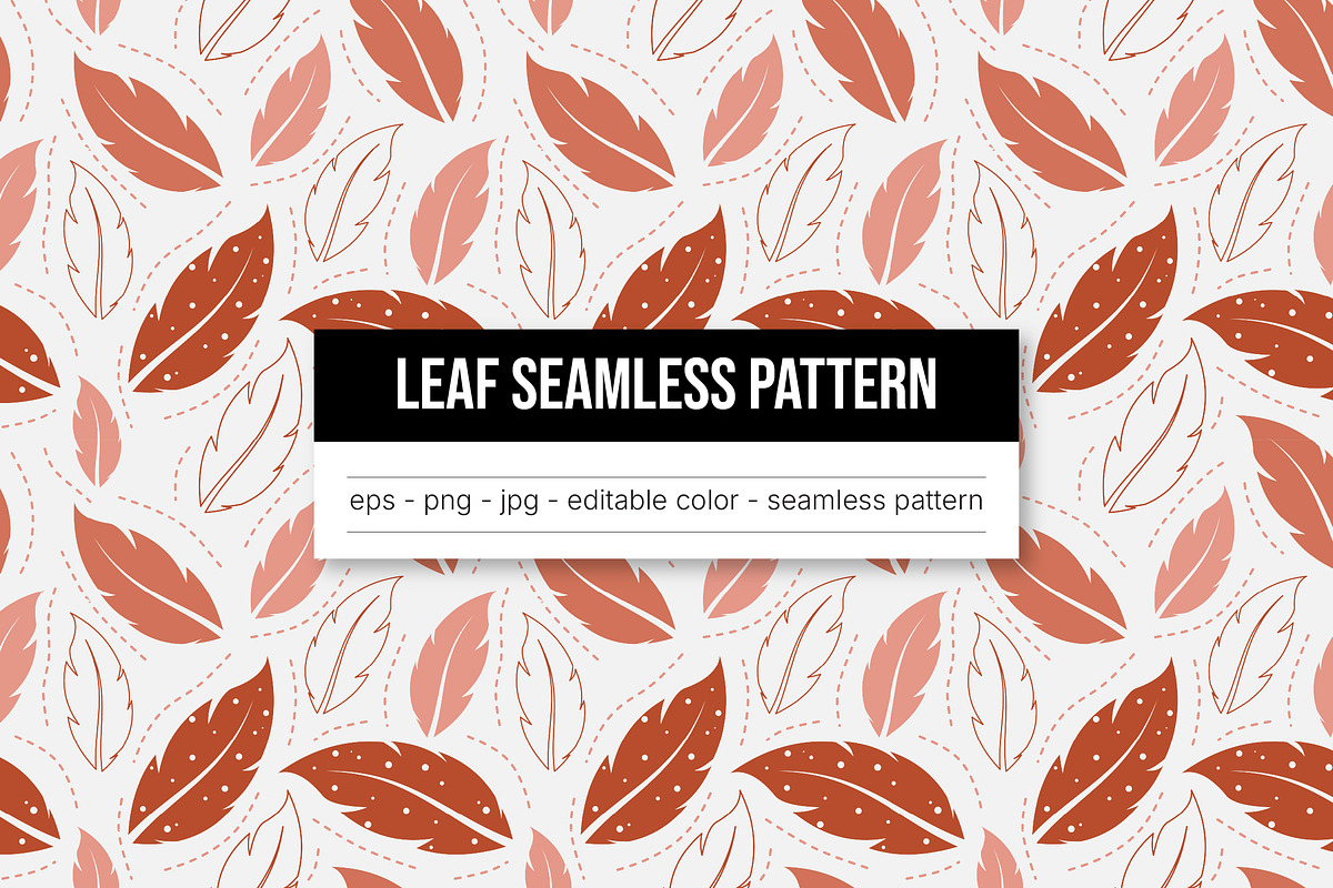 Modern Leaf Seamless Pattern, a Pattern Graphic by Sundaylab (Photo 1 of 3)
