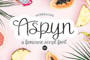 ASPYN A Feminine Script Font