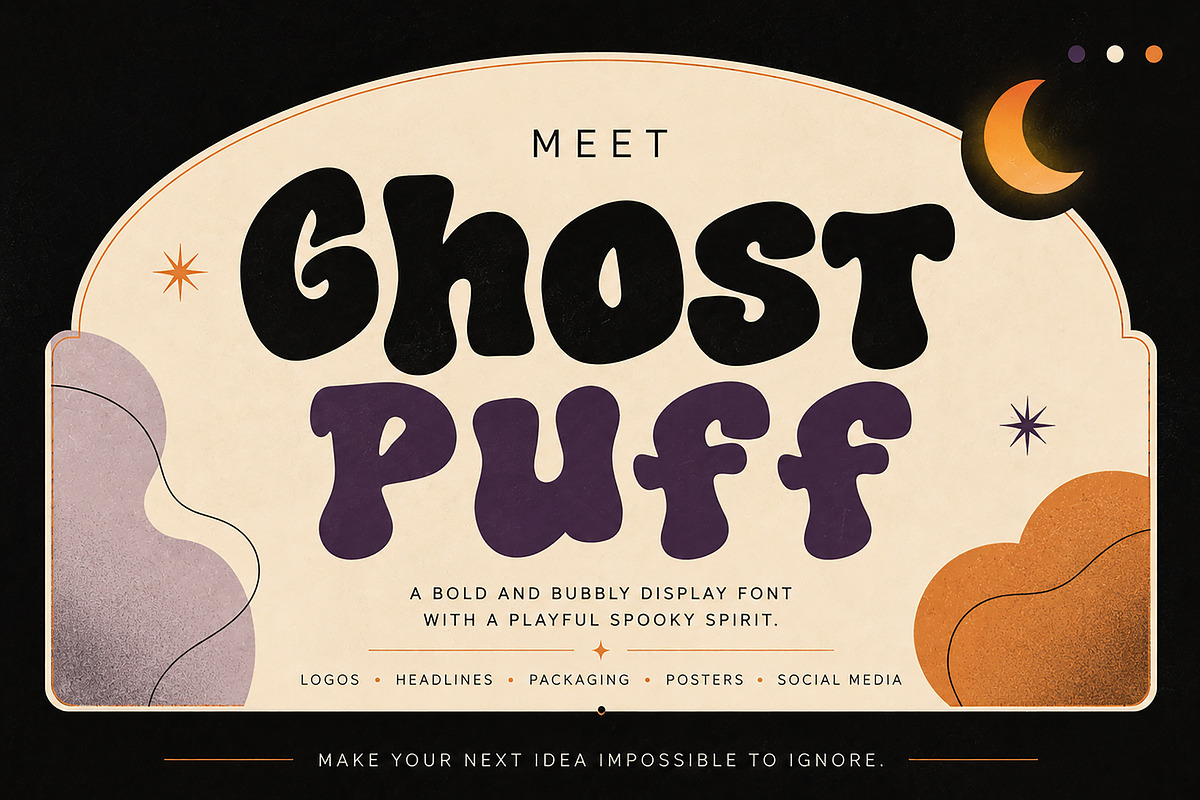 Ghost Puff, a Slab Serif Font by Wow Magic (Photo 2 of 4)