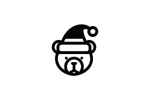 Bear Festive Mascot Logo Design, a Branding & Logo Template by Vectorium Studio