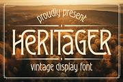 Heritager ArtDeco Ligature Font, a Serif Font by JumboDesign (Thumbnail 1 of 6)