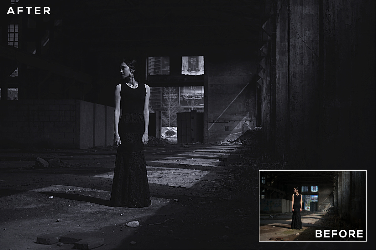 Film Noir Photoshop Action, an Action Add-On by CraftingStudio (Photo 5 of 6)