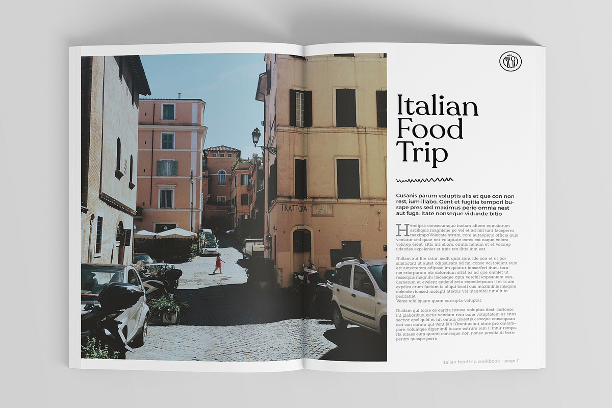 Italian CookBook Magazine Template, a Magazine Template by DeLaGranSiete
