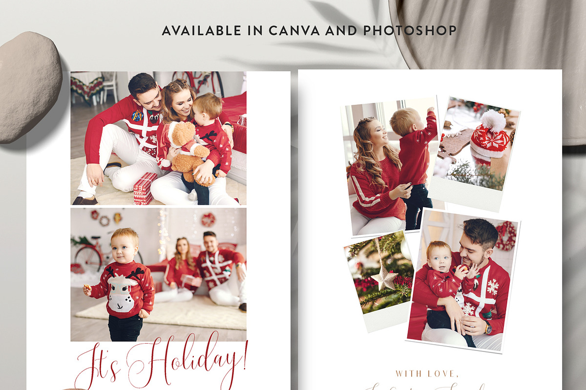 Christmas Greeting Card HC019, a Card Template by Bellenity Design (Photo 2 of 4)
