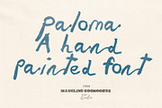 Paloma Hand Painted Font, a Handwritten Font by Madeline ODonoghue Design (Thumbnail 4 of 14)