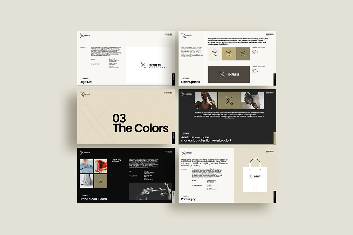 Brand Guideline InDesign Template, a Presentation Template by GoldenPixelStudio (Photo 3 of 9)