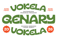 Qenary Vokela – Chunky Sans Serif