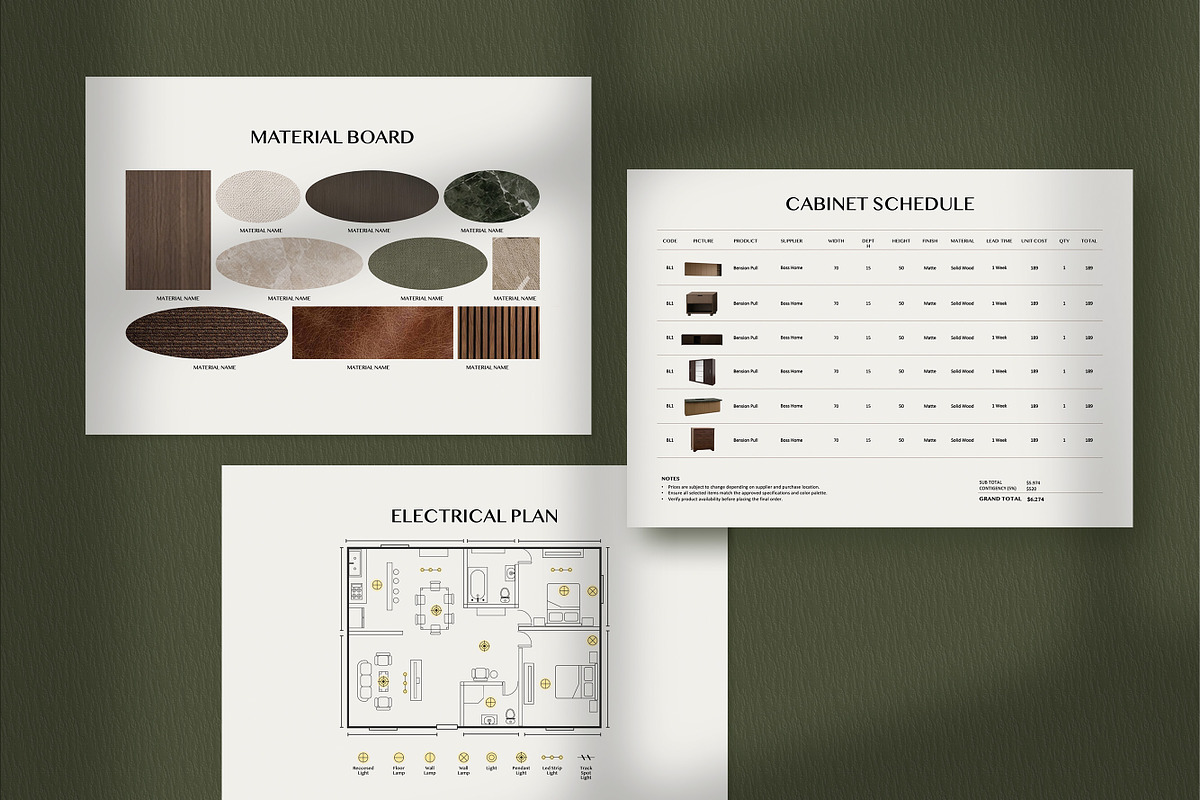 FF&E Schedule Interior Design, a Presentation Template by SKY CREATION (Photo 3 of 7)