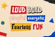 Chunkriot - Playful Display Font, a Sans Serif Font by Maenjari Std (Thumbnail 7 of 10)