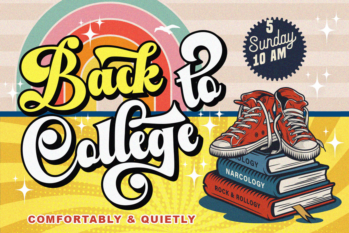 Malistia (Regular + Exrude), a Script Font by IM Studio (Photo 5 of 7)