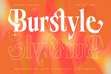 Burstyle Modern Serif Display