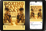 Boxing Sport Flyer Template, a Flyer Template by regalDRAW (Thumbnail 1 of 6)