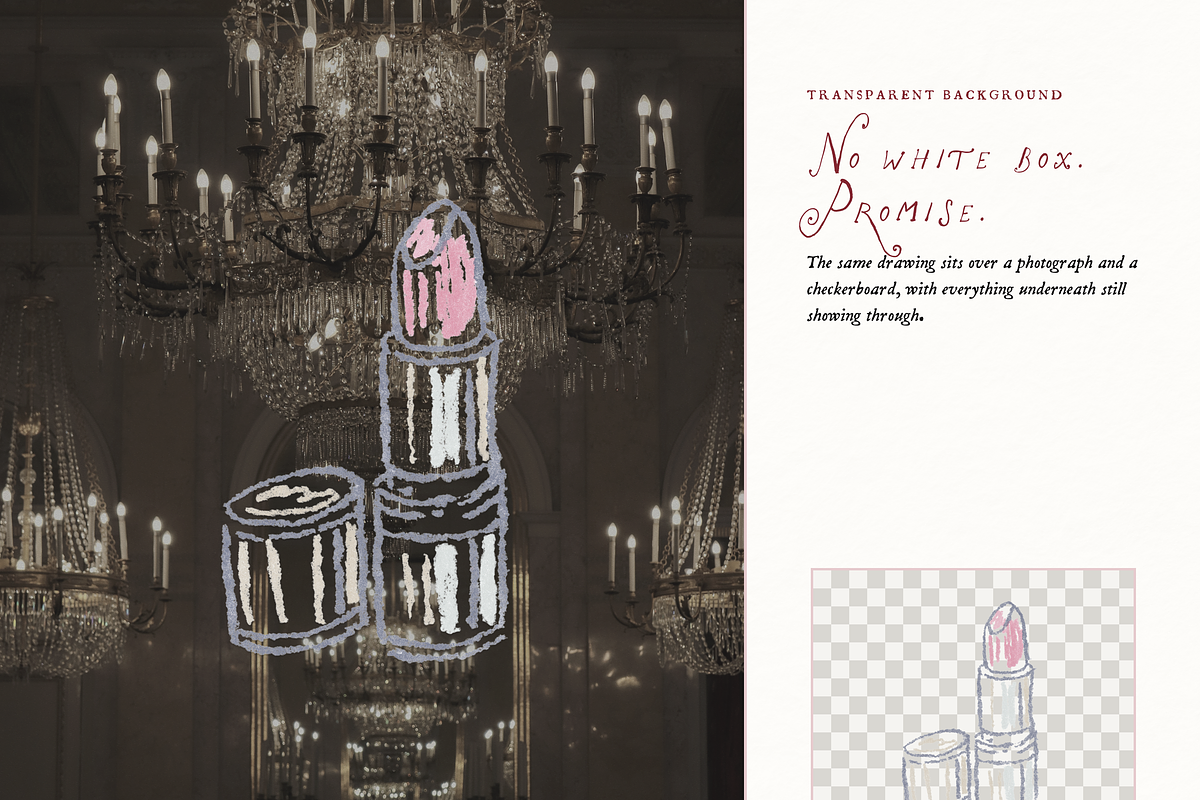 Old Hollywood Clipart, Vintage Set, an Object Illustration by The October Creative (Photo 10 of 15)