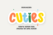 Cuties - Playful Display Font, a Handwritten Font by SaktiAvellin (Thumbnail 1 of 7)