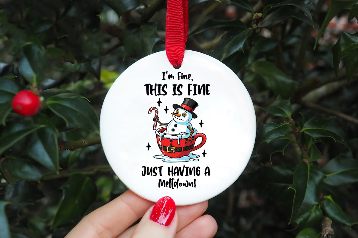 Funny Christmas Sarcastic Snowman Pn, an Illustration by CreationArt (Photo 3 of 4)