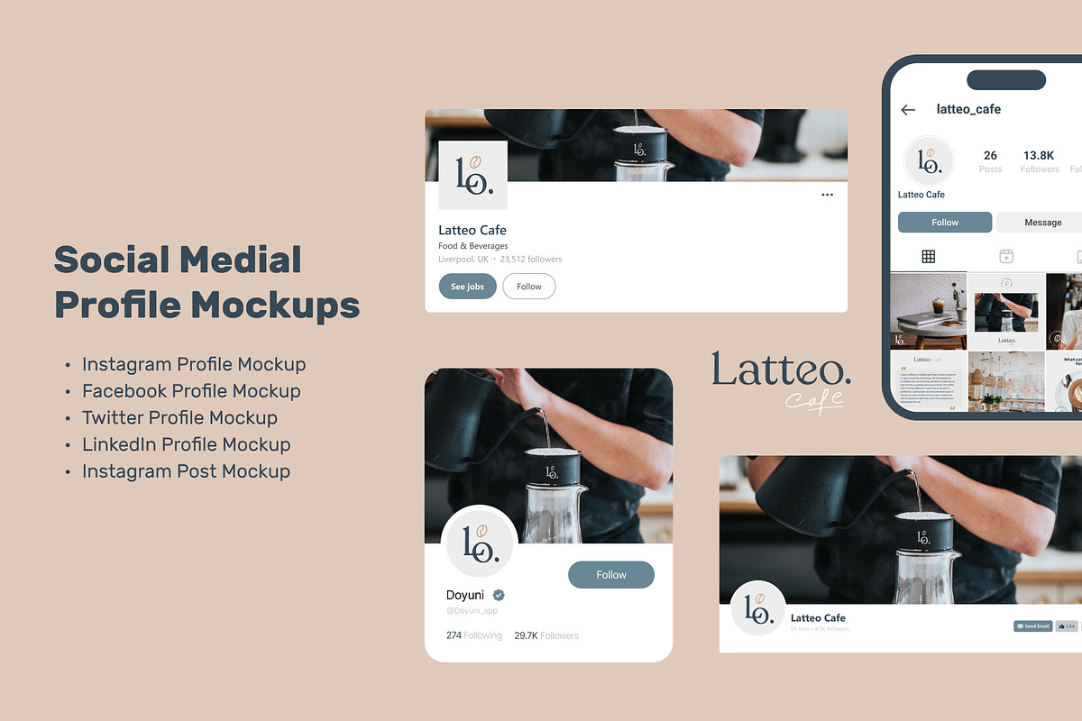 Latteo - Brand Guidelines Template, a Branding & Logo Template by Hamdi Designs (Photo 5 of 10)