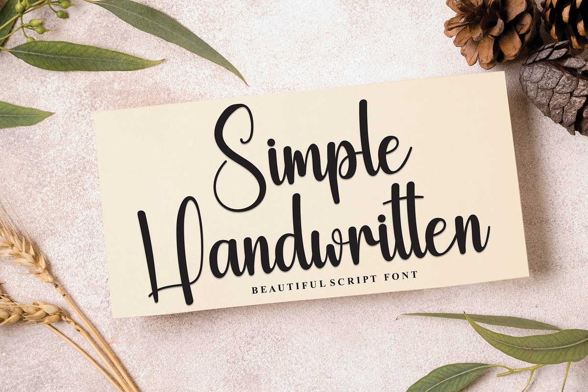 Mountain | Script Font, a Handwritten Font by Scratchones (Photo 5 of 9)