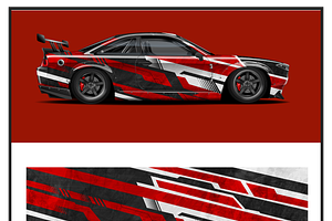 Bold Racing Car Wrap Design