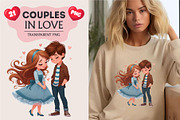 Cute cartoon couples in love., a Person Illustration by KENO Mascots (Thumbnail 5 of 8)