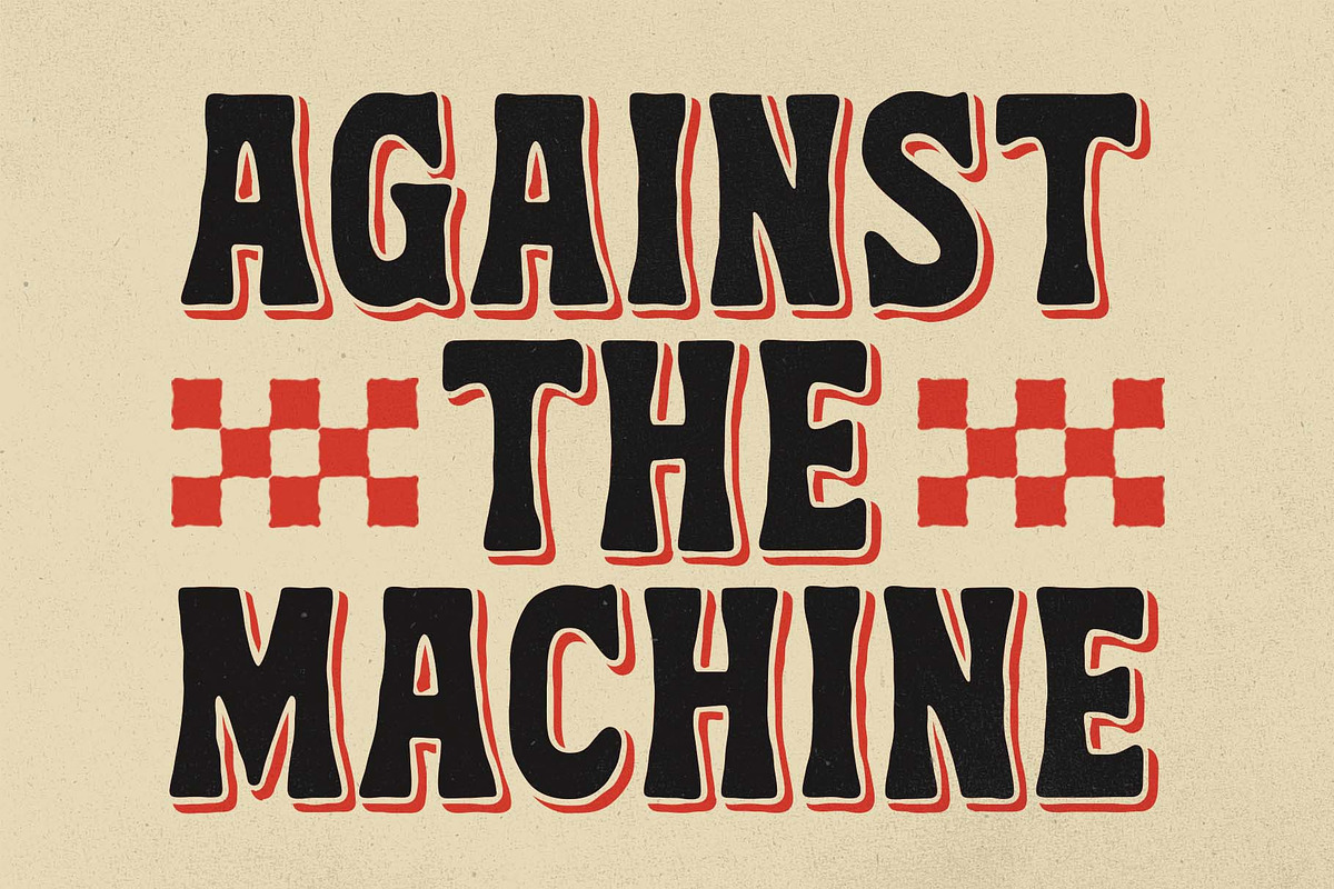 Rocket Thunder a Handmade Duo Font, a Slab Serif Font by Blankids Studio (Photo 9 of 11)
