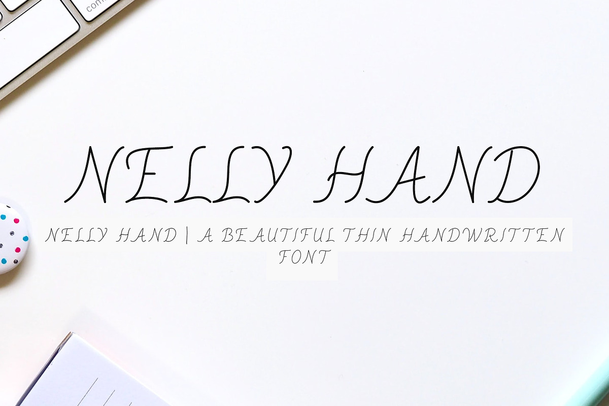 Nelly Hand - Handwritten Font, a Handwritten Font by NordicStyleSE (Photo 1 of 5)