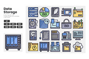 Data Storage Icon Pack, a Duotone Icon by erifqizeicon (Thumbnail 2 of 3)